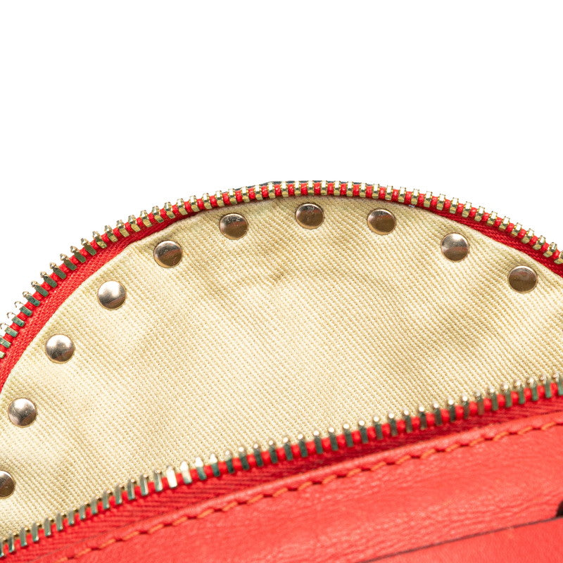 ヴァレンチノ ロックスタッズ リュック バックパック レッド レザー レディース Valentino 【中古】