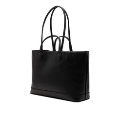 グッチ GGマーモント ダブルG トートバッグ ハンドバッグ ショルダーバッグ 739730 ブラック レザー キャンバス レディース GUCCI 【中古】