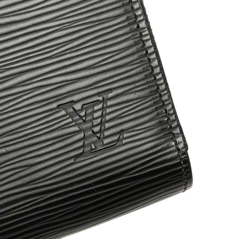 ルイ ヴィトン エピ ジッピー ウォレット ラウンドファスナー 長財布 M61857 ノワール ブラック レザー レディース LOUIS VUITTON 【中古】