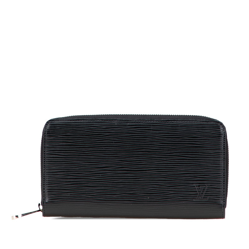 ルイ ヴィトン エピ ジッピー ウォレット ラウンドファスナー 長財布 M61857 ノワール ブラック レザー レディース LOUIS VUITTON 【中古】