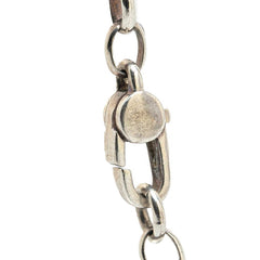 グッチ インターロッキングG ラウンド ネックレス SV925 シルバー レディース GUCCI 【中古】