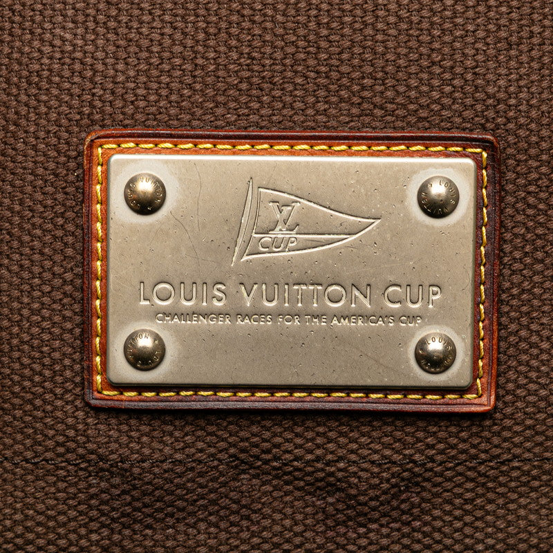 ルイ ヴィトン アンティグア LVカップ ブサスPM ショルダーバッグ M80661 ブラウン ベージュ キャンバス レザー レディース LOUIS VUITTON 【中古】