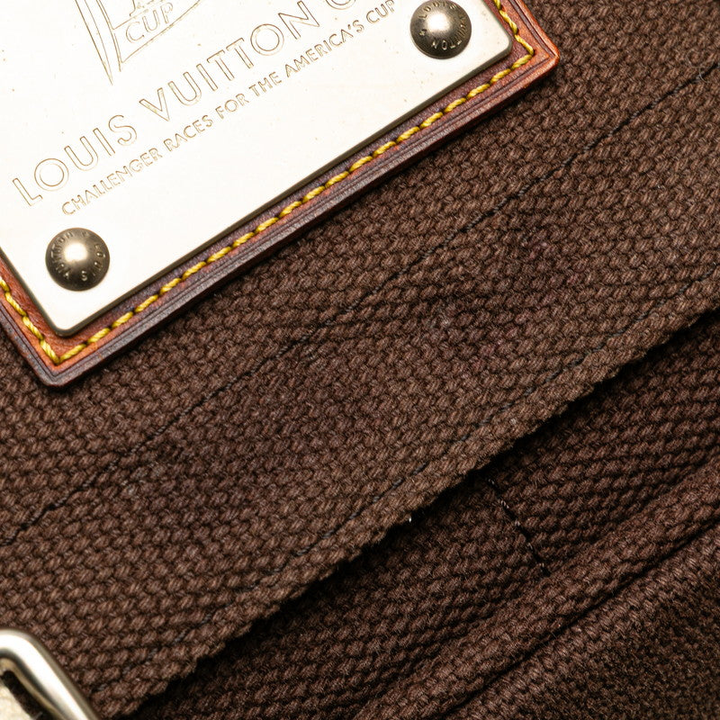 ルイ ヴィトン アンティグア LVカップ ブサスPM ショルダーバッグ M80661 ブラウン ベージュ キャンバス レザー レディース LOUIS VUITTON 【中古】