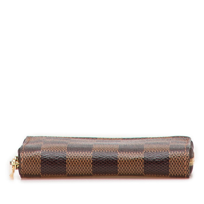ルイ ヴィトン ダミエ ジッピー コインパース コインケース 小銭入れ N63070 ブラウン PVC レザー レディース LOUIS VUITTON 【中古】