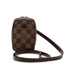 ルイ ヴィトン ダミエ エテュイ オカピPM 斜め掛け ショルダーバッグ N61738 ブラウン PVC レザー レディース LOUIS VUITTON 【中古】