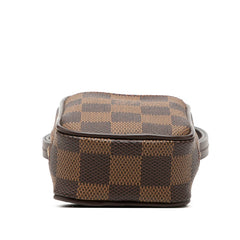 ルイ ヴィトン ダミエ エテュイ オカピPM 斜め掛け ショルダーバッグ N61738 ブラウン PVC レザー レディース LOUIS VUITTON 【中古】
