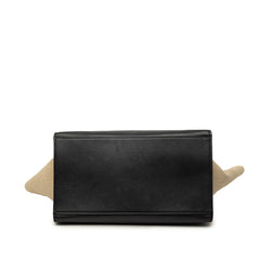 セリーヌ トラペーズ ハンドバッグ ショルダーバッグ 2WAY チョークグレー ベージュ ブラック レザー レディース CELINE 【中古】