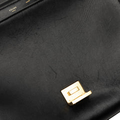 セリーヌ トラペーズ ハンドバッグ ショルダーバッグ 2WAY チョークグレー ベージュ ブラック レザー レディース CELINE 【中古】
