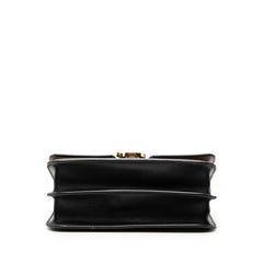 バーバリー TBロゴ 斜め掛け ショルダーバッグ ブラウン ブラック レザー レディース BURBERRY 【中古】