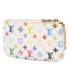 ルイ ヴィトン × TM モノグラム マルチカラー ポシェット クレ ポーチ M28388 ホワイト マルチカラー PVC レザー レディース LOUIS VUITTON 中古