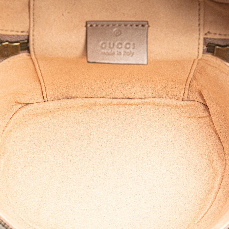 グッチ GGマーモント バニティ リュック バックパック 598594 ピンクベージュ レザー レディース GUCCI 【中古】