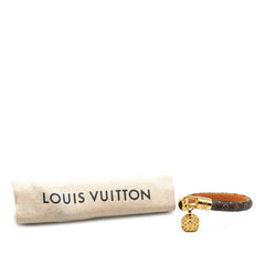 ルイ ヴィトン モノグラム ブラスレ LV トリビュート ブレスレット M6442 ブラウン ゴールド PVC メッキ レディース LOUIS VUITTON 【中古】