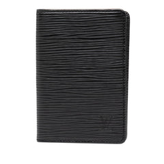 ルイ ヴィトン エピ オーガナイザー ドゥ ポッシュ カードケース 名刺入れ M63582 ノワール ブラック レザー レディース LOUIS VUITTON 【中古】