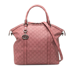 グッチ グッチシマ ソーホー ハンドバッグ ショルダーバッグ 2WAY 339551 ピンク レザー レディース GUCCI 【中古】
