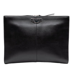 バレンシアガ ロゴ クラッチバッグ セカンドバッグ ブラック レザー レディース BALENCIAGA 【中古】