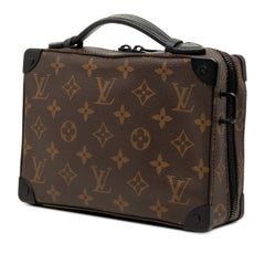ルイ ヴィトン モノグラム マカサー ソフトトランク 2WAY ショルダーバッグ M45935 ブラウン PVC レザー レディース LOUIS VUITTON 【中古】
