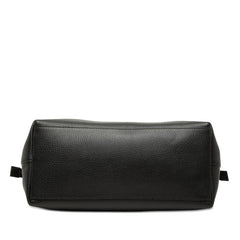 グッチ インターロッキングG ハンドバッグ ショルダーバッグ 2WAY 449651 ブラック レザー レディース GUCCI 【中古】