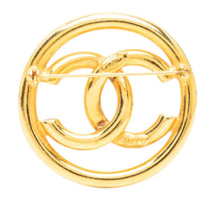 シャネル ココマーク ヴィンテージ ラウンド ブローチ 93P刻印 ゴールド メッキ レディース CHANEL 【中古】