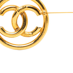 シャネル ココマーク ヴィンテージ ラウンド ブローチ 93P刻印 ゴールド メッキ レディース CHANEL 【中古】