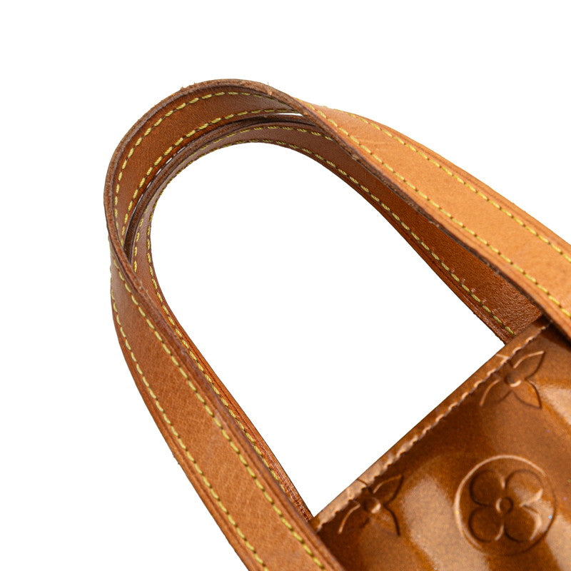ルイ ヴィトン モノグラム ヴェルニ リードPM ハンドバッグ M91146 ブロンズ ブラウン パテントレザー レディース LOUIS VUITTON 【中古】