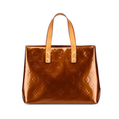 ルイ ヴィトン モノグラム ヴェルニ リードPM ハンドバッグ M91146 ブロンズ ブラウン パテントレザー レディース LOUIS VUITTON 【中古】