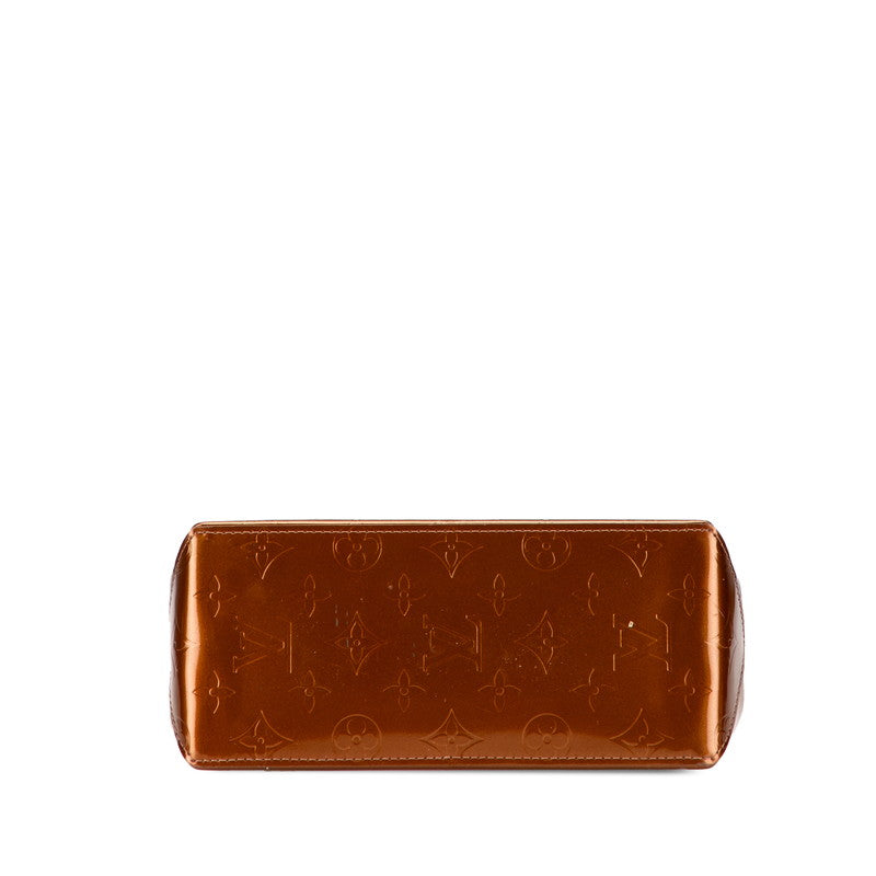 ルイ ヴィトン モノグラム ヴェルニ リードPM ハンドバッグ M91146 ブロンズ ブラウン パテントレザー レディース LOUIS VUITTON 【中古】