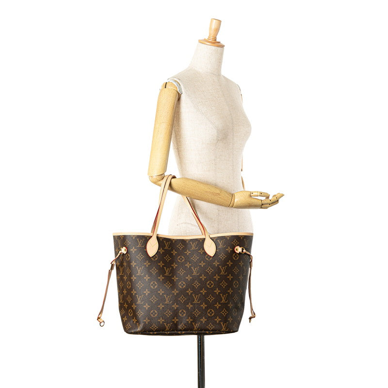 ルイ ヴィトン モノグラム ネヴァーフルMM トートバッグ M40156 ブラウン PVC レザー レディース LOUIS VUITTON 【中古】