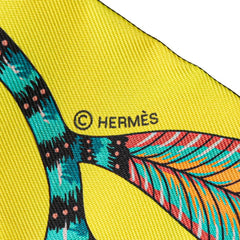 エルメス ツイリー The Savana Dance サバンナのダンス スカーフ マルチカラー シルク レディース HERMES 【中古】