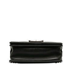 シャネル ボーイシャネル スモール チェーン ショルダーバッグ ブラック レッド ツイード レザー レディース CHANEL 中古