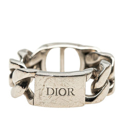 ディオール CDIcon チェーンリンク リング 指輪 #S SV925 シルバー メンズ Dior 【中古】