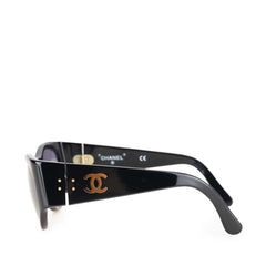 シャネル ココマーク サングラス 05973 94305 ブラック プラスチック レディース CHANEL 【中古】