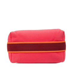 エルメス ブリッド ア ブラックPM ポーチ ハンドバッグ ハイビスカス ピンク コットン レディース HERMES 【中古】