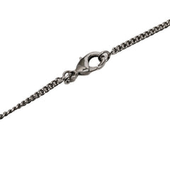 シャネル カメリア ココマーク ネックレス シルバー ブラック メタル ラインストーン レディース CHANEL 【中古】