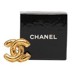 シャネル マトラッセ ココマーク ヴィンテージ ブローチ ゴールド メッキ レディース CHANEL 【中古】