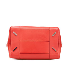 ロエベ アナグラム アマソナ75 ハンドバッグ ショルダーバッグ 2WAY レッド レザー レディース LOEWE 【中古】